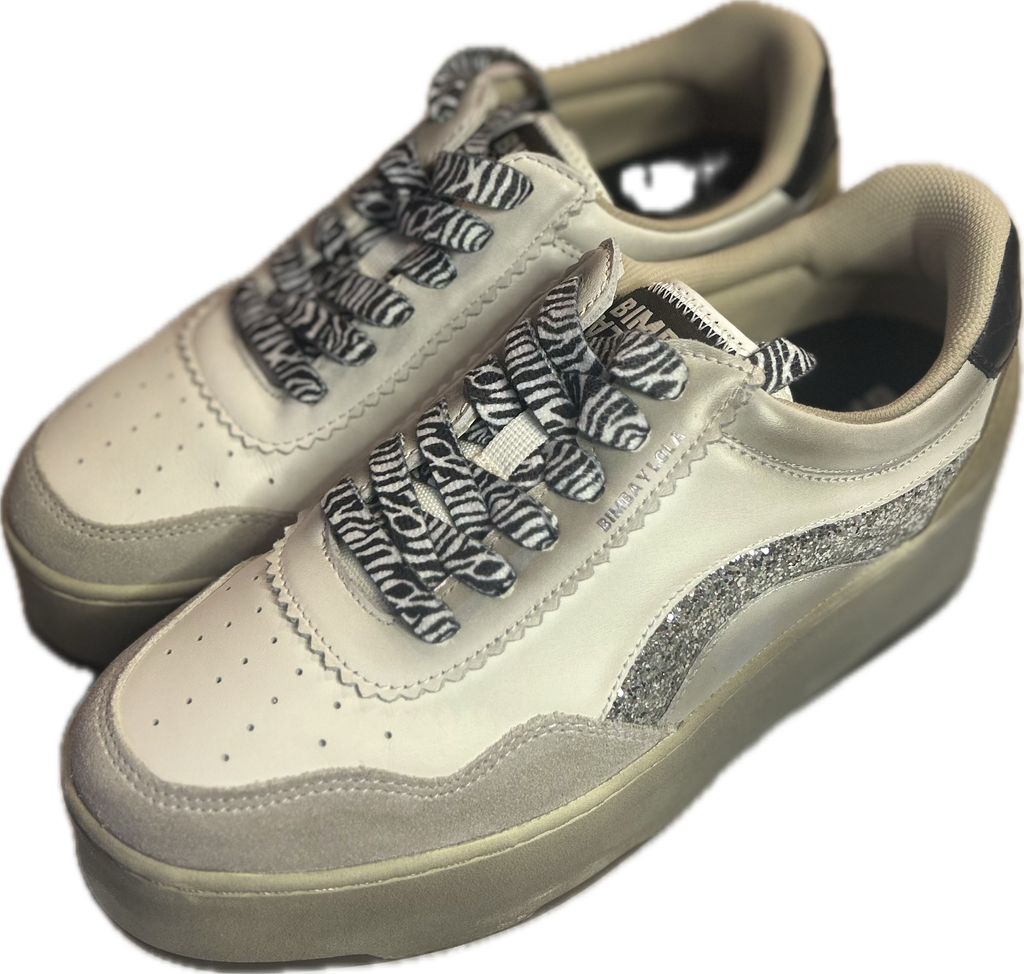 Bimba y Lola Cupsole Leather Sneakers